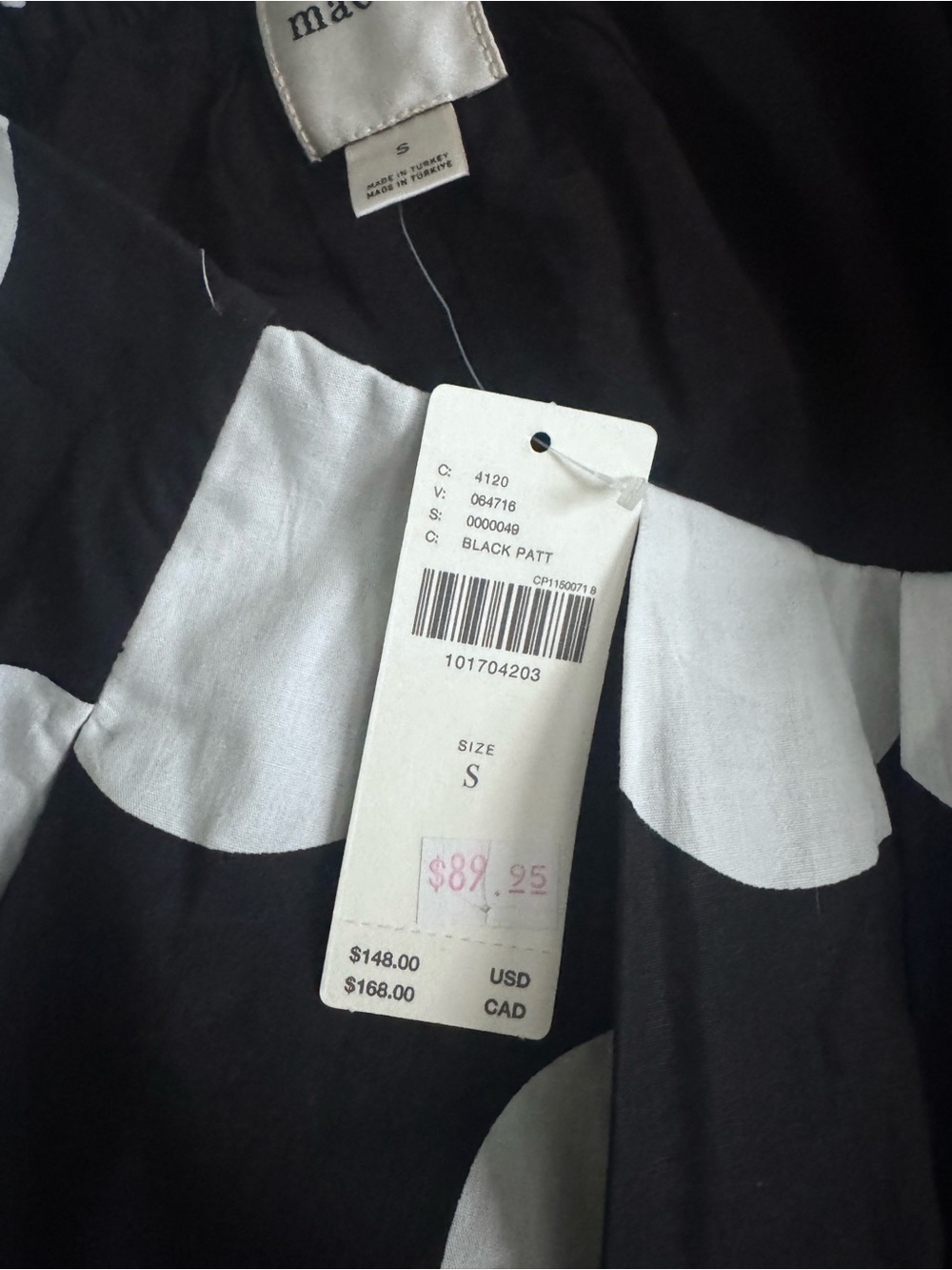 Maeve Black and White Polka Dot Maxi Skirt - Picture 4 of 4